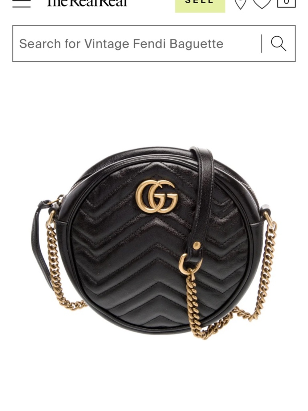 Gucci GG Marmont Round Crossbody Bag - Picture 7 of 9